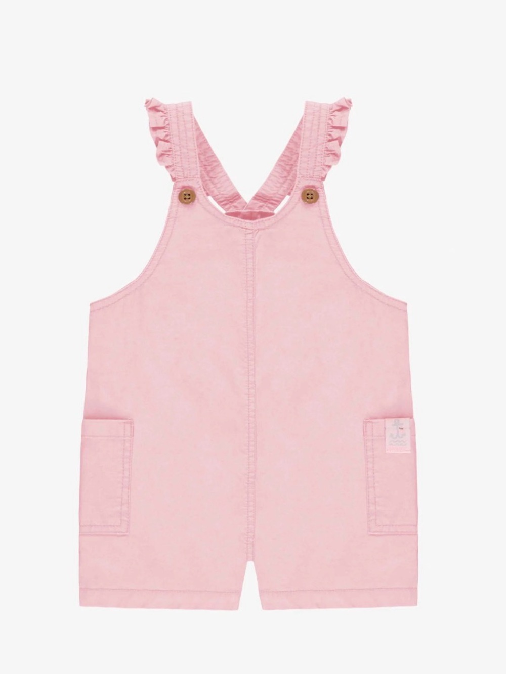Souris Mini Candy Pink Girls 100% Cotton Shortalls Overallls Shorts Romper 9-12m